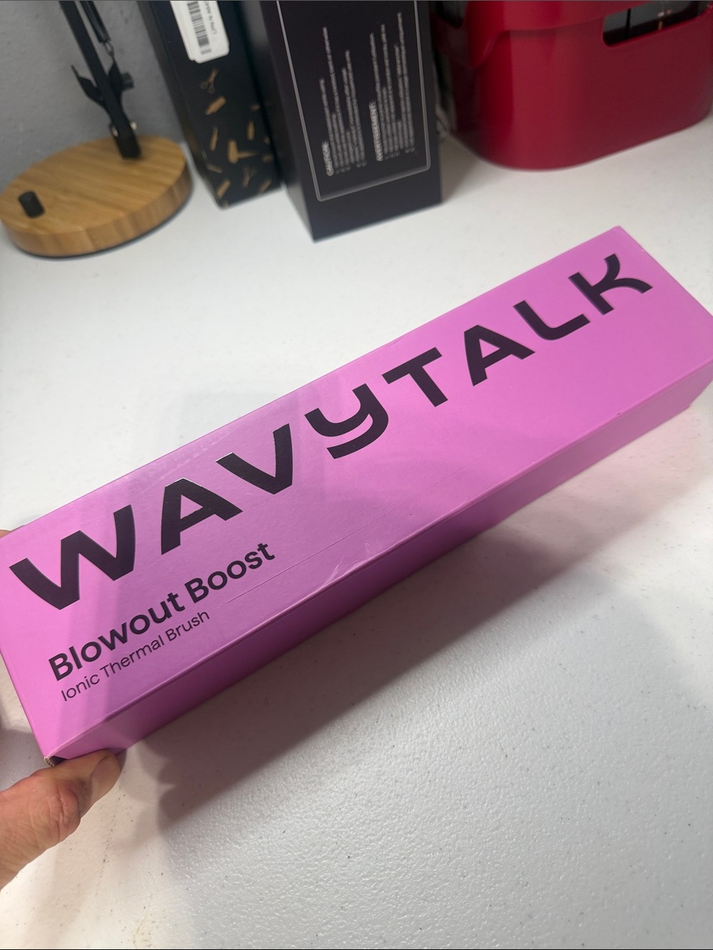 WavyTalk Blowout Boost Ionic Thermal Brush — Pink